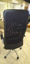 Black High Back Mesh Office Task Chair Swivel Wheels Arms Seat Height Adjust