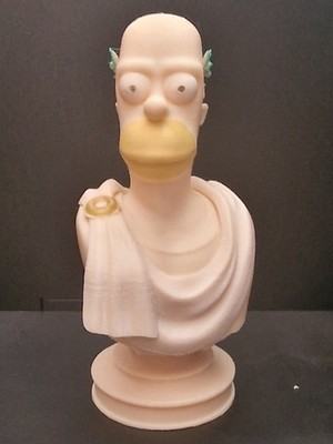 Emperor Homer Jay bust 140mm Simpson figurine statuette hand painted character