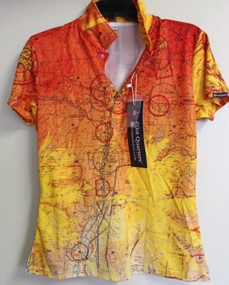 Pilot Quarters New Mexico Tropical Sunset Airport Chart Women Size M