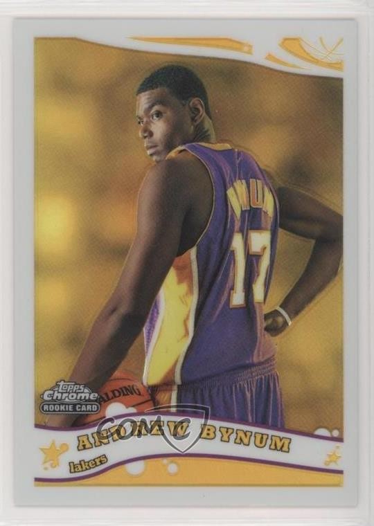 2005-06 Topps Chrome Refractor 394/999 Andrew Bynum #186 Rookie RC b8d