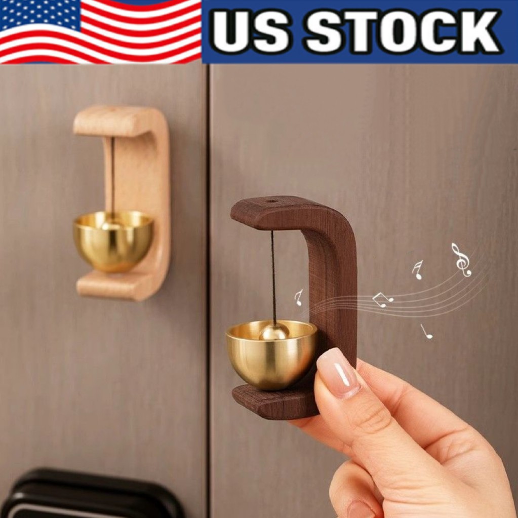 Magnetic Wind Chime DoorBell Doorway Setting Wooden-Copper f