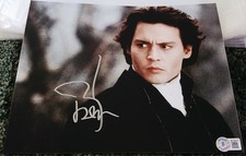 JOHNNY DEPP SIGNED 8x10 AUTOGRAPHED PHOTO ~ BECKETT BAS AUTO COA ~ SLEEPY HOLLOW