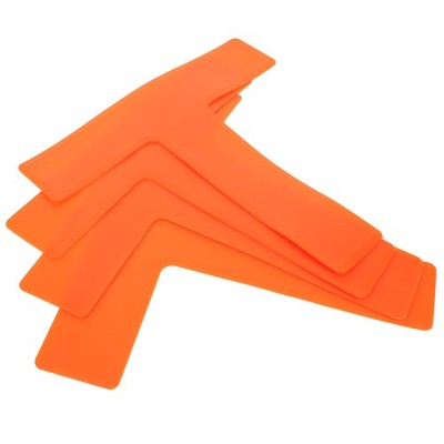 4pcs Court Line Marker: T Shape Boundary Markers Lines Set Flat Court Landmark