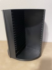 Vintage LASERLINE brand 80 CD Storage Holder - Rotating Spinning Tower Carousel