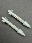 Vintage GI Joe Polar Battle Bear Missile w/ Decal Part ARAH 1983 - COMPLETE SET