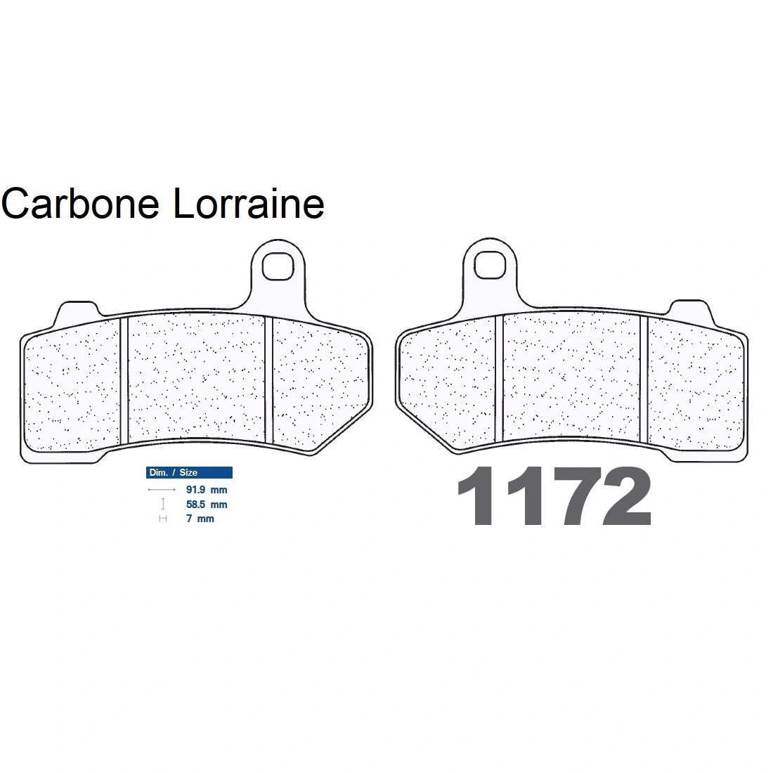 Plaquettes de frein arrière Carbone Lorraine Harley Davidson V-Rod sans bruit