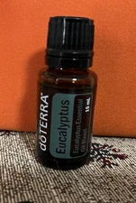 NEW!   DoTerra Eucalyptus Essential Oil - 15ml EXP 07/2029.  Free Shipping!
