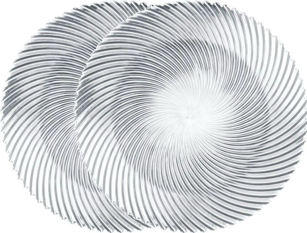 Nachtmann Dancing Stars Samba Platzteller Set, 4er Set, Kristallglas, Ø 32 cm