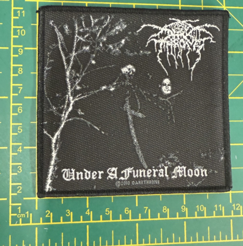Darkthrone Under A Funeral Moon Woven Sew On Patch Officially Licensed