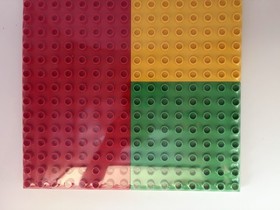 NEW LEGO DUPLO 4632 Building Plates Set of 3 Red Green Yellow Retired Baseplate