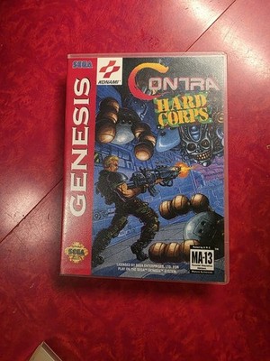 Konami Contra: Hard Corps Sega Genesis Action NTSC-J Japan MA-13 Clear Case