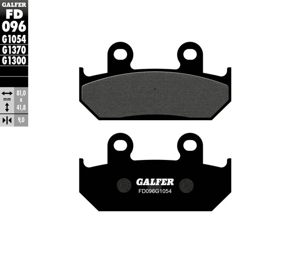 Galfer Halbsinter BremsbeläGe Honda Xrv 750 / Vfr 400 / Cbr 400-600 Fd096-image