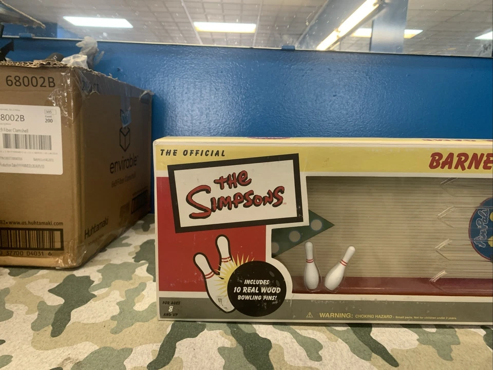 Los Simpson Barney's Bowl-A-Rama Juego, Bolos, Juguete de Acción de Hojalata, Cohete EE. UU. 2002 Foto 2 de 4