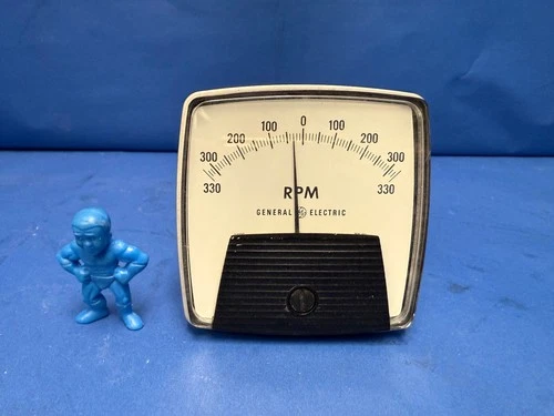 General Electric 50-162012PZPZ2LPG Panel Meter 330-0-330 RPM 110-0-110 VDC