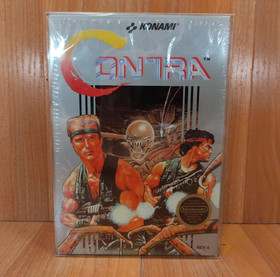 MINTY BOX CIB Contra complete in nintendo nes collector lot Shrink-wrap NICE