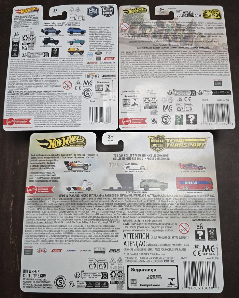 Hot Wheels 2024 Team Transport '18 Toyota 4Runner Gray/'89 Toyota