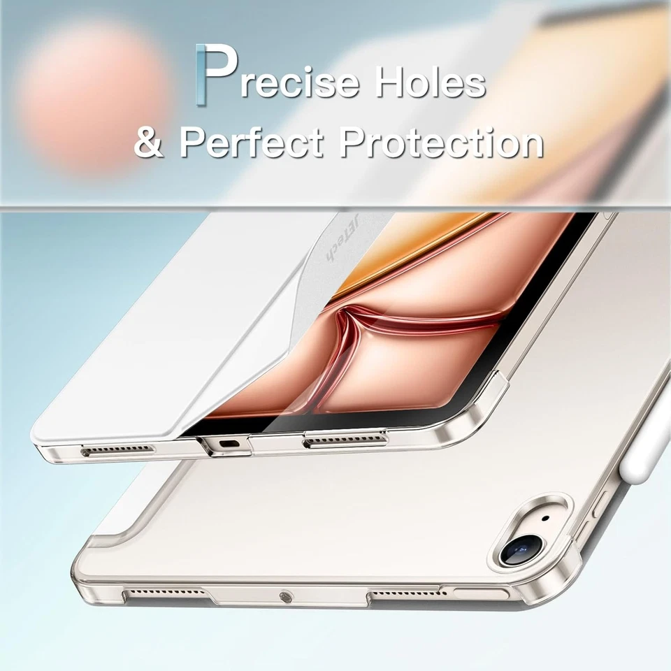 JETech Case for iPad Air 11-Inch M3/M2 (2025/2024), 5/4 White  - Image 3 of 4