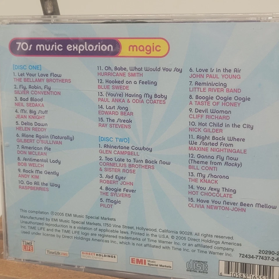 New Sealed Time Life 70s Music Explosion Magic 2x CD Set Ships Fast - Image 3 of 3
