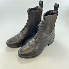 Dublin Elevation II Jodhpur Boots Womens Brown Leather UK 9 Front Zip Chelsea