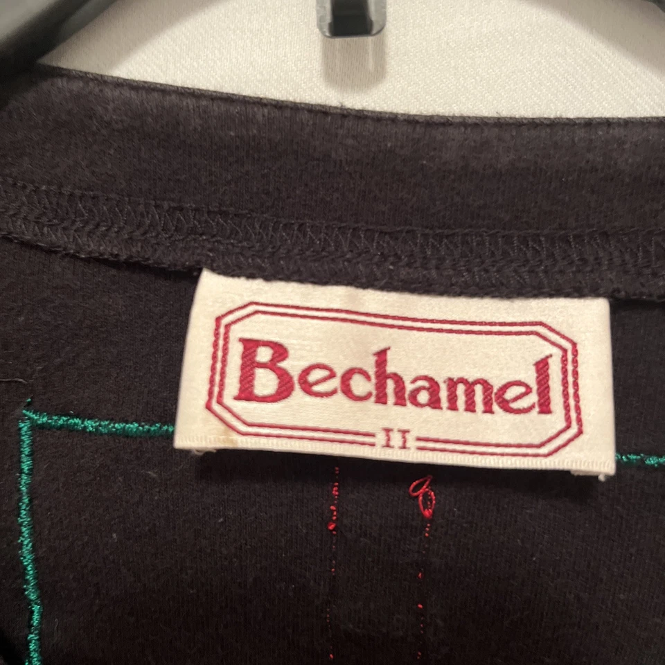 Bechamel Рождественский кардиган вышивка аппликации на пуговицах женщин 3 X б/у - Изображение 2 из 4