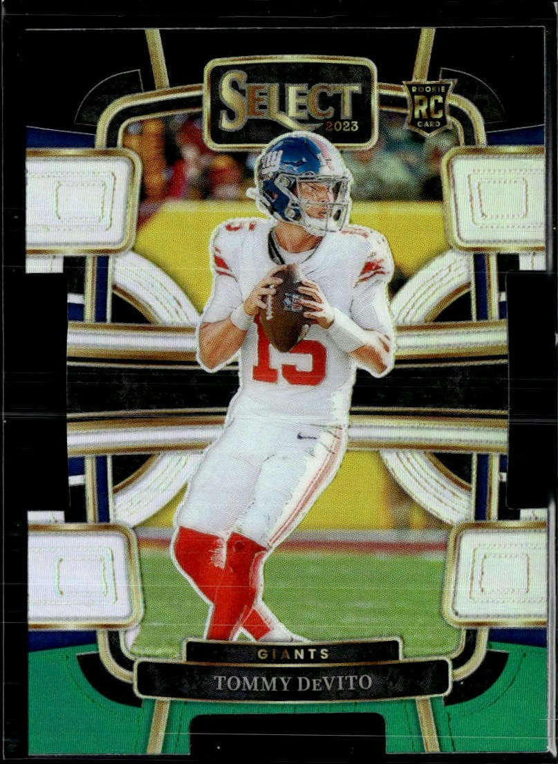 2023 Panini Select #73 Tommy DeVito Black and Green Prizms Die Cuts