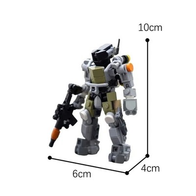 MOC Rapid Response Suit Mech Armor Model Building Set 164 Pcs