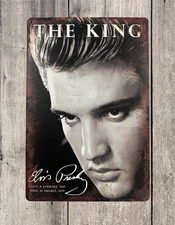 Elvis Presley Vintage Style Tin Metal Bar Sign Poster Man Cave Collectible New