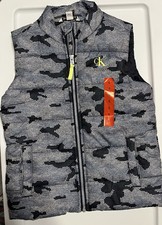 Calvin Klein Blue Zip kids Puffer Vest. Boys size 6.
