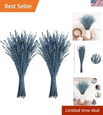Dried Flowers Blue Bouquet 16 Inch Preserved Dried Flowers for Decor Fragrance