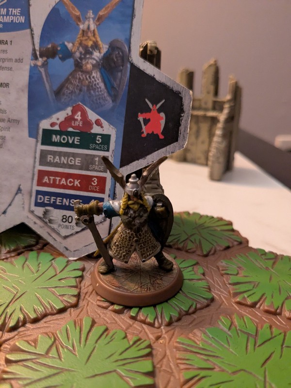 Heroscape - Thorgrim The Viking Champion Figure & Card
