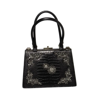 Erdem x H&M, Handtasche, Damen, Schwarz, Schlangenhaut, 25, 10, 17 cm #qku