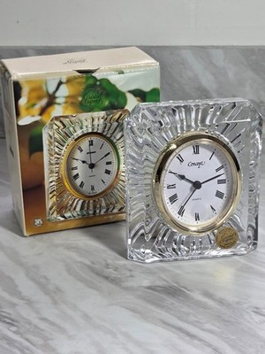 Cristal D'Arques Starburst Kristall Manteluhr Neu Verpackt