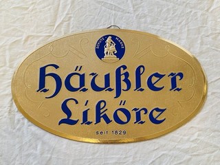 Altes antikes Werbeschild Häußler Liköre seit 1829 Gera Reuss TOP wie neu!