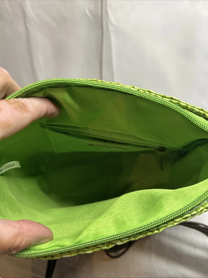 Bolso Bandolera Sun N’ Sand Años 90’s Vintage Paja Cuentas V155 Foto 4 de 4