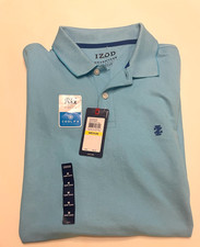 Izod Advantage  Sport Flex  Blue Polo  Men's Medium  New with Tags