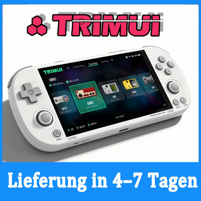 Linux Handheld Spielkonsole 5'' 720P, 5000mAh, WiFi BT OTG HDMI, RGB Licht