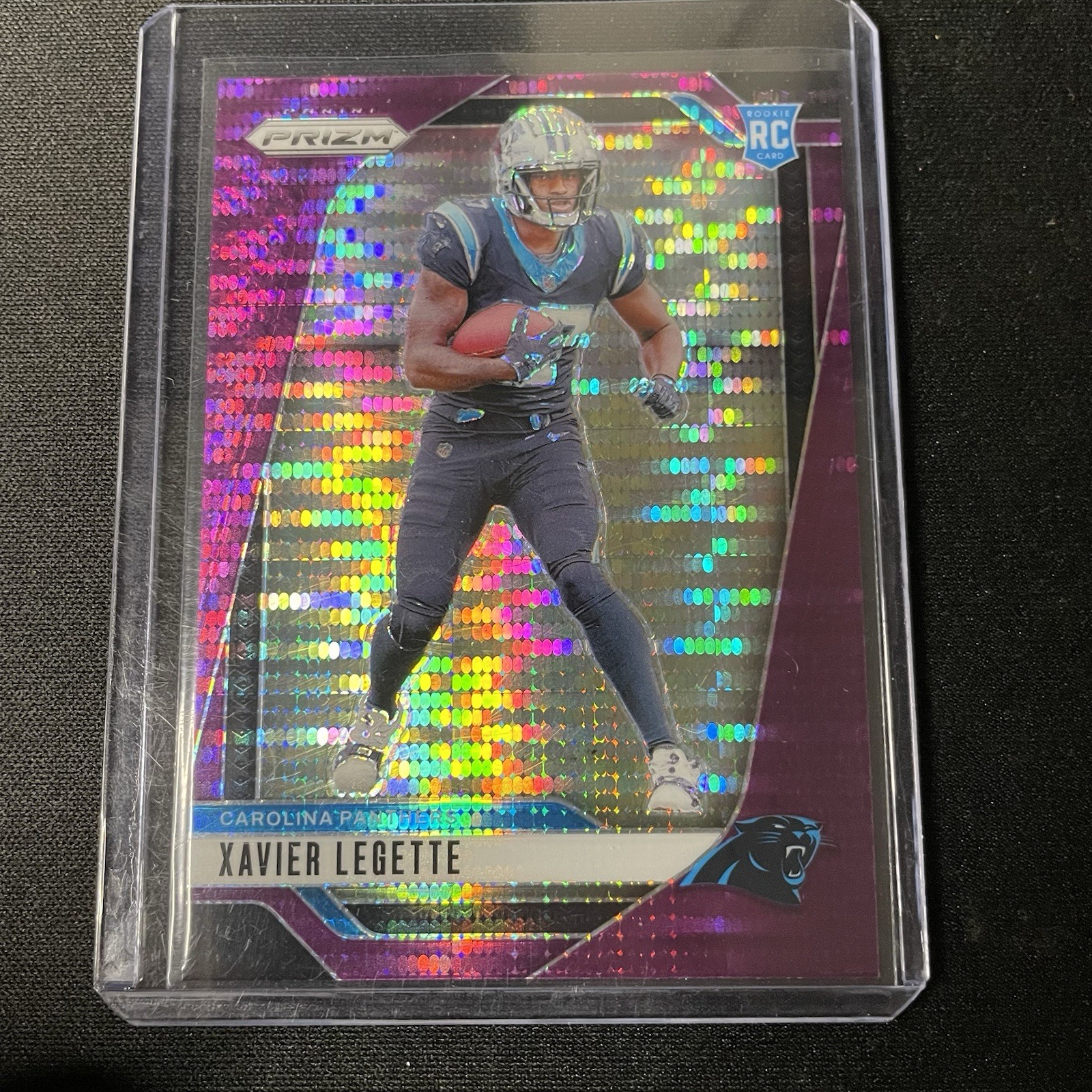 2024 Panini Prizm - Rookies Xavier Legette #398 Purple Pulsar Prizm (RC)