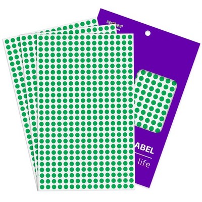 1/4 Inch Round Color-Dot Stickers,4200 Pcs Adhesive Color Coding Circle Label...