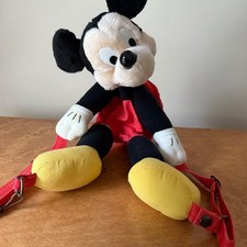 Vintage Mickey's Pals Plush Backpack Disney Mickey Mouse
