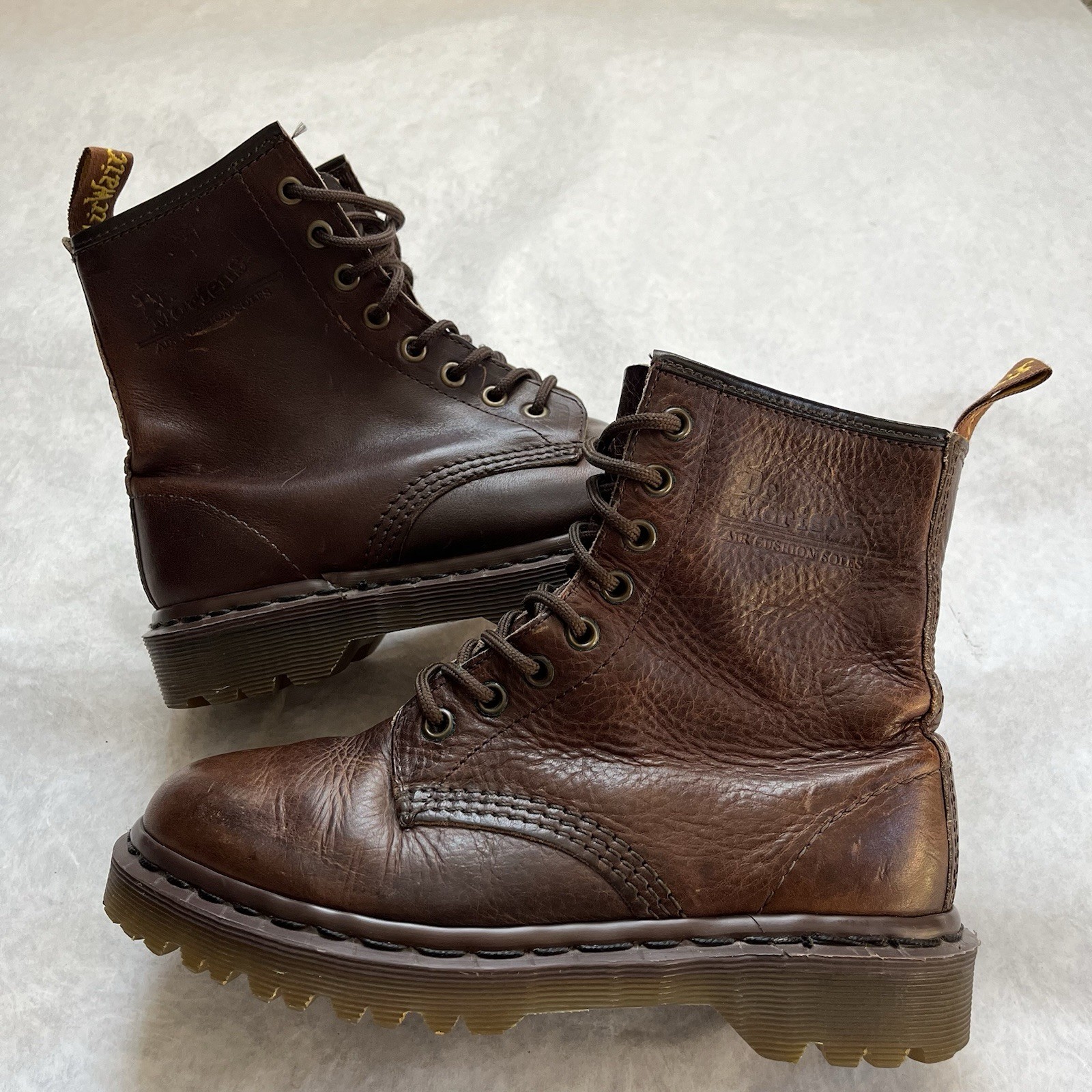 Doc Dr Martens 1460 Lace Up Boots Brown Leather 8-Eye UK 4 EnglandCombat READ thumbnail 14