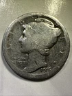 Silver 1916 p Philadelphia Mint 10 Cent Winged Mercury Good cond. Been Nicadated