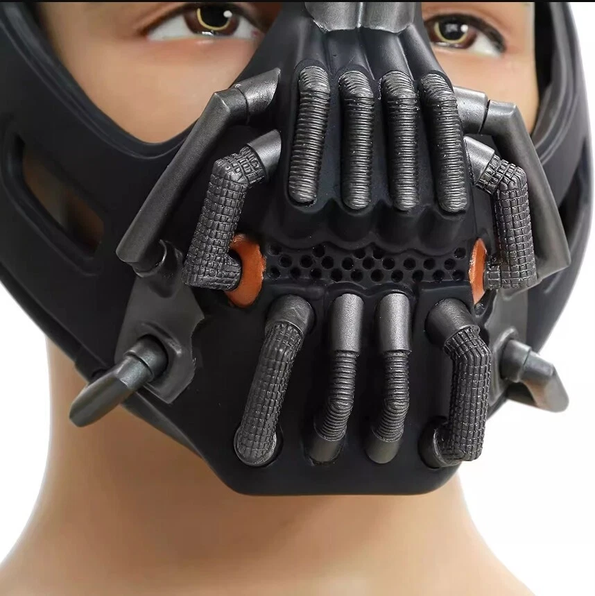 Batman Cosplay Face Mask PVC Soft Helmet Replica Halloween Props Accessory - Image 2 of 4