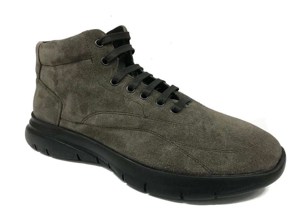 Scarpe Frau Uomo Polacchino In Pelle Scamosciata Con Suola XL