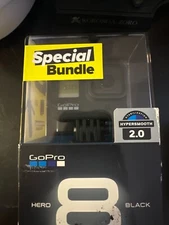 New GoPro HERO8 4K Waterproof  Camera Bundle 2 Batteries Tripod Headband SD card