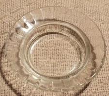 Ashtray 4.5" Wide Small Clear Glass