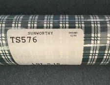green white plaid Wallpaper Sunworthy Wallcoverings Pre-pasted vintage 1 roll