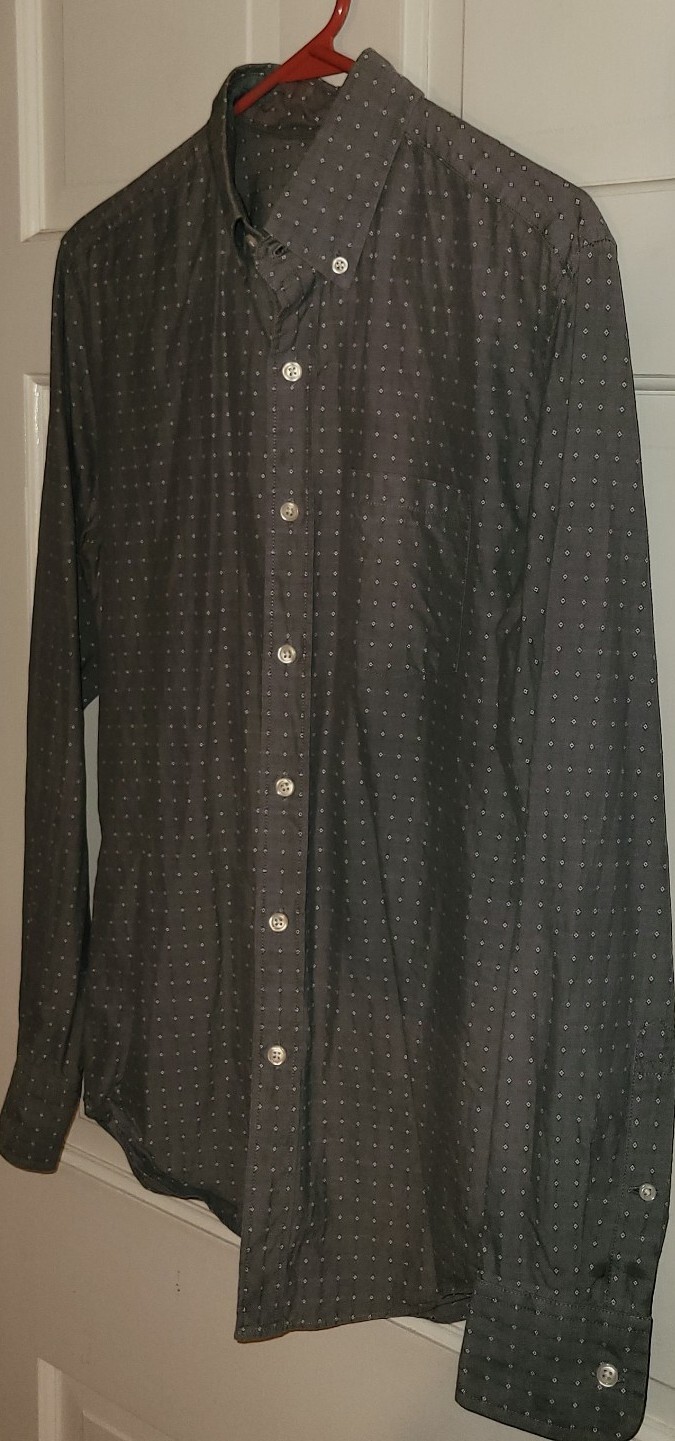 JCREW gray Patterned Cotton Button Down Shirt. Me… - image 2