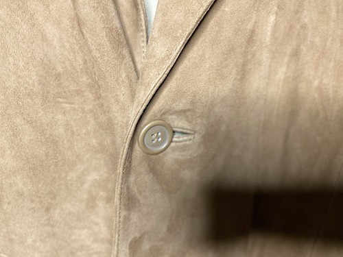 Roundtree Yorke Mens Sport Jacket Coat Blazer XL Beige 100% Goat Skin❤️ - Picture 4 of 19