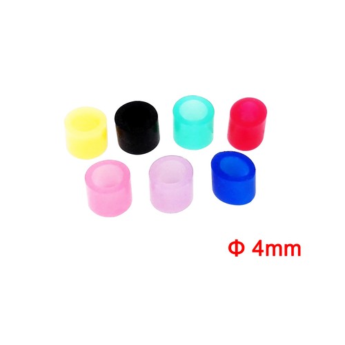 100 Pcs Dental Silicone Color Code Rings Hygienist Instrument Autoclavable ∅ 4MM - Imagen 2 de 16