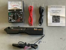 Nos Equus Black Car Home Test Light Circuit Tester Probe 6v-12v Dc Multi Tester